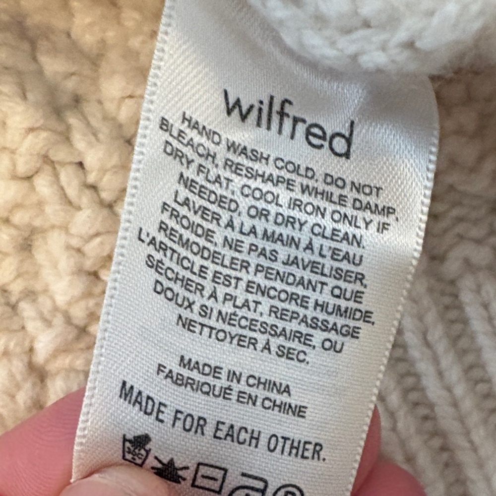 Wilfred Cream Cable & Bobble Knit Sleeveless Turtleneck - Picture 4 of 7